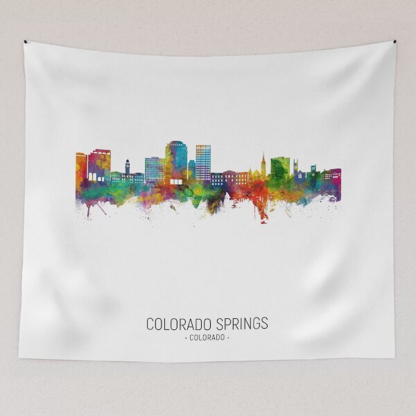 Item preview, Colorado Springs Colorado Skyline designed and sold by ArtPrints.