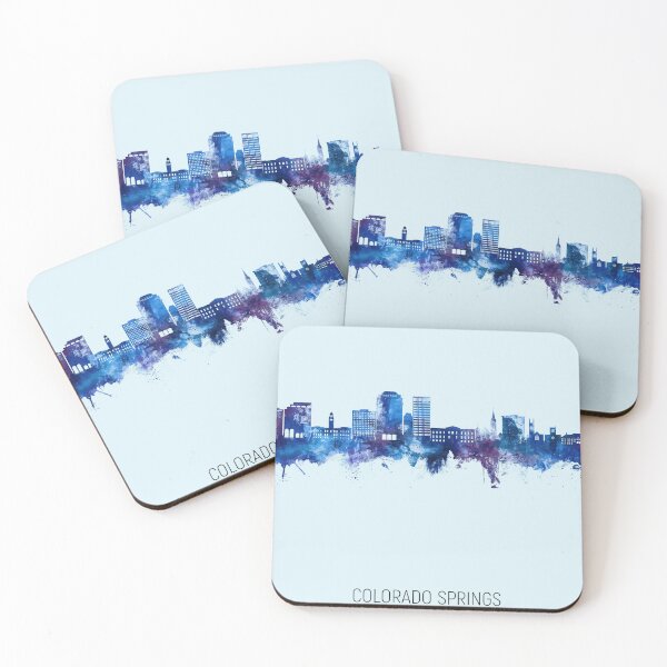 Item preview, Colorado Springs Colorado Skyline designed and sold by ArtPrints.
