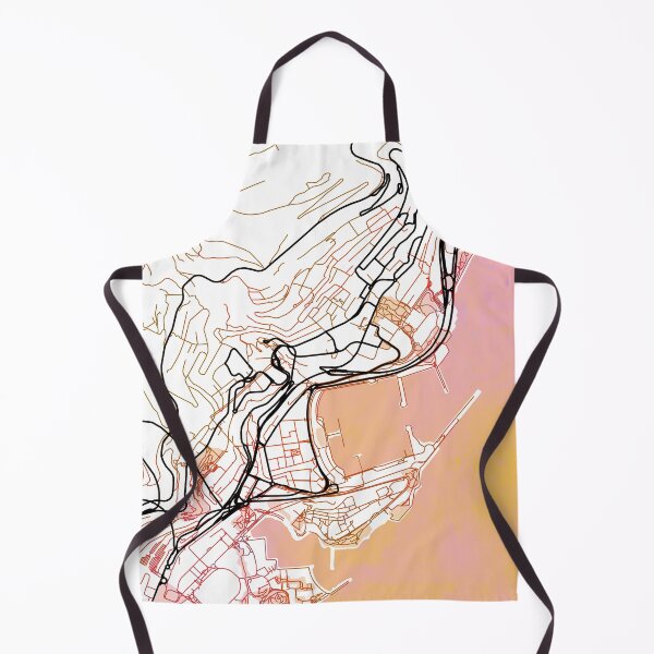 Item preview, Monaco Street Map Magma Explosion designed and sold by IvonDesign.