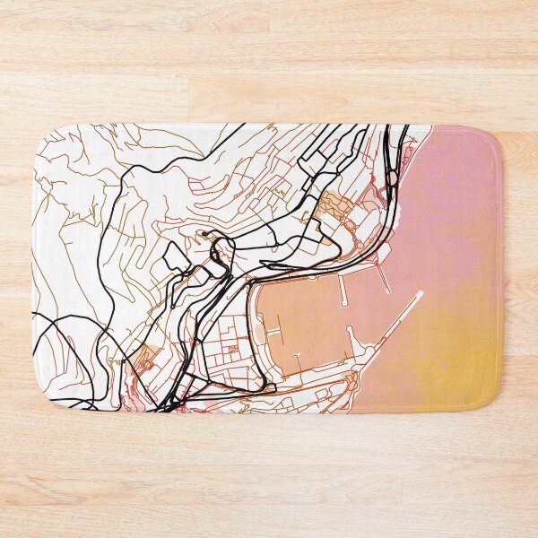 Item preview, Monaco Street Map Magma Explosion designed and sold by IvonDesign.