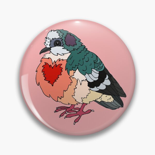 Item preview, Bleeding-Heart Pigeon designed and sold by nolessjess.