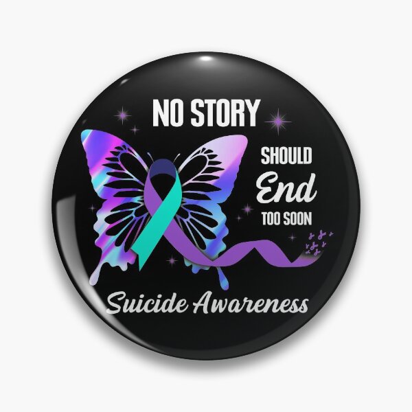 Item preview, Awesome Suicide Awareness Survivor Slogan Birthday Shirt Butterfly Ribbon Awareness T Shirt designed and sold by tuanitus.