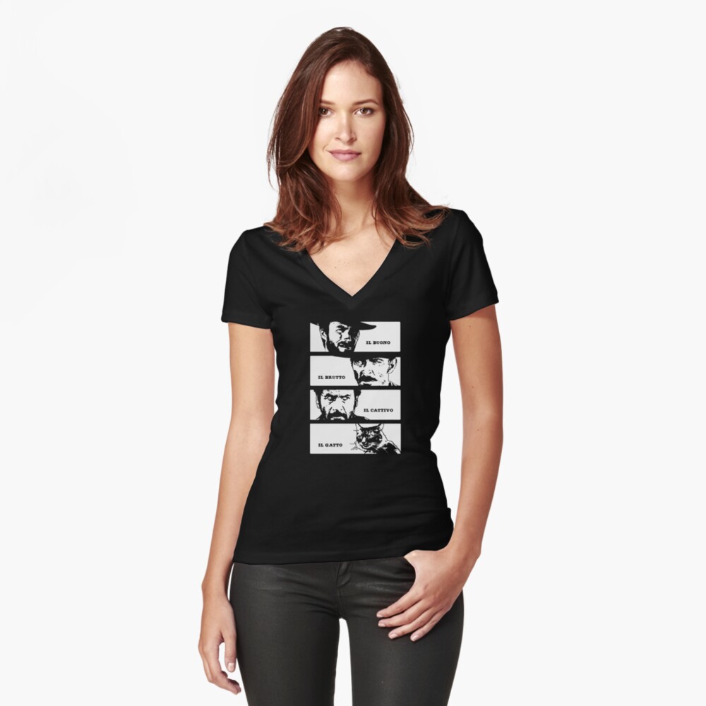 Vista previa del artículo con la obra «Camiseta entallada de cuello en V», diseñado y vendido por LordNeckbeard.