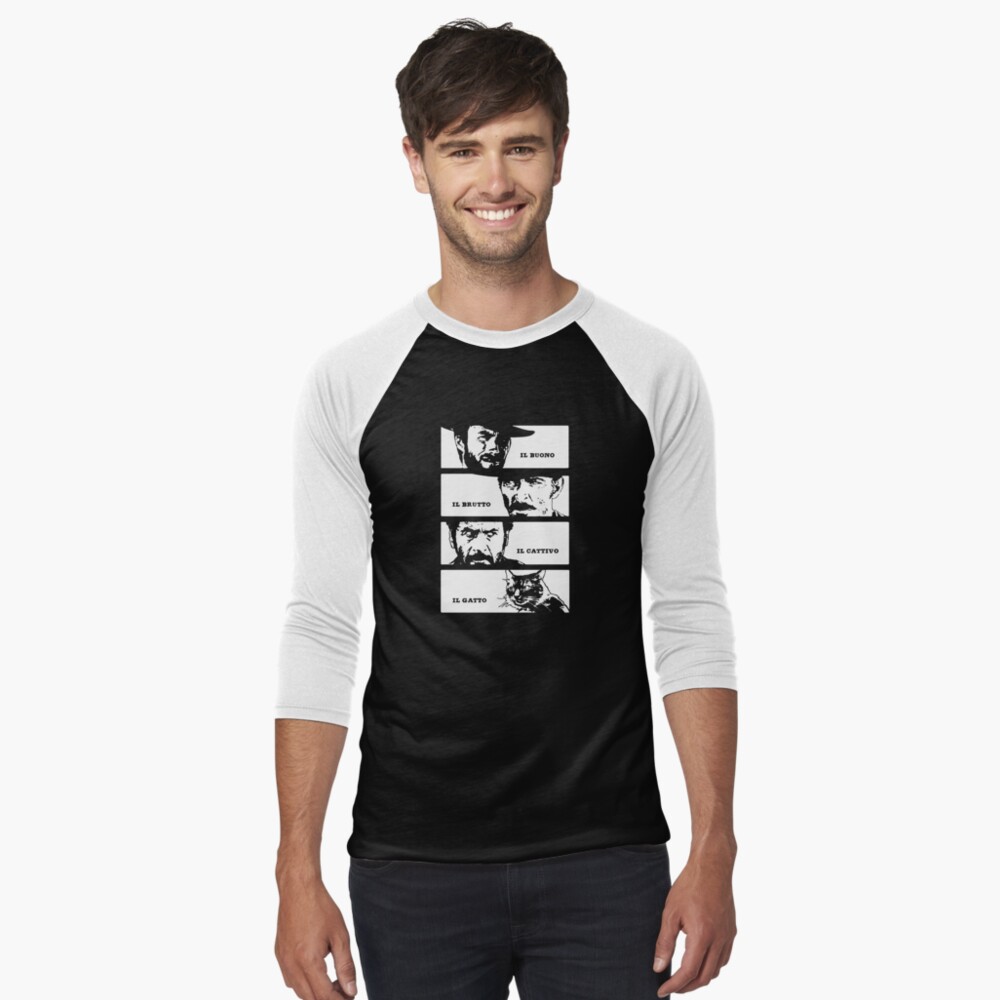 Vista previa del artículo con la obra «Camiseta ¾ estilo béisbol», diseñado y vendido por LordNeckbeard.