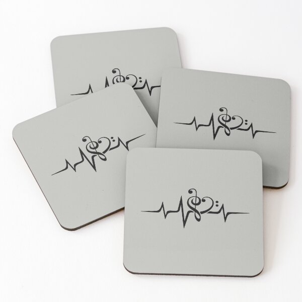 Item preview, MUSIC HEART PULSE, Love, Music, Bass Clef, Treble Clef, Classic, Dance, Electro designed and sold by boom-art.