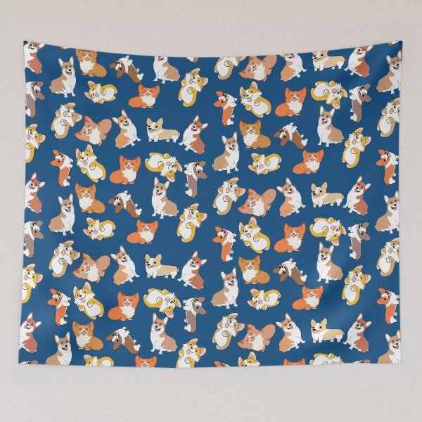 Item preview, Jolly corgis in black 2 designed and sold by stalafit.
