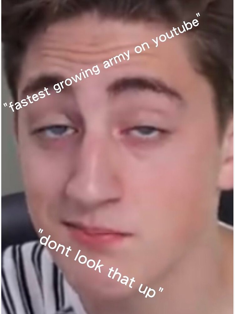 "Danny Gonzales, fastest growing army on YouTube " Sticker by