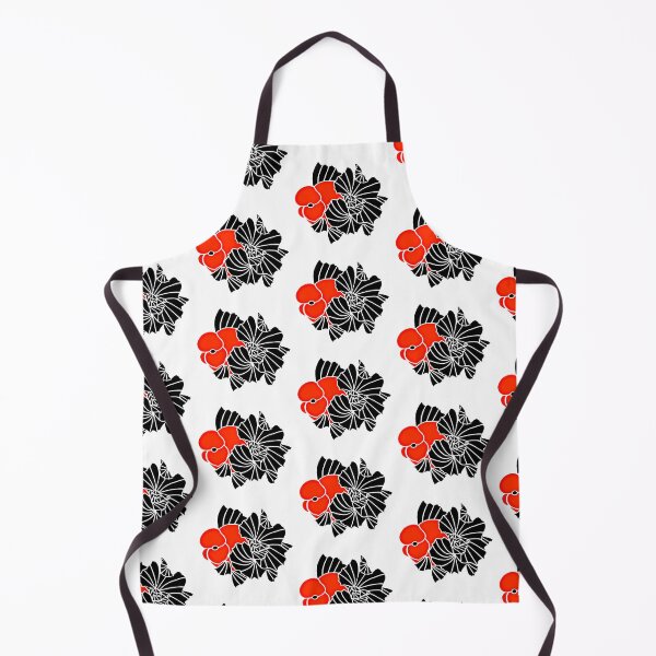 Aperçu de l'œuvre Oranda rouge et noir Goldfish Logo 20 E créée et vendue par Nosnah.