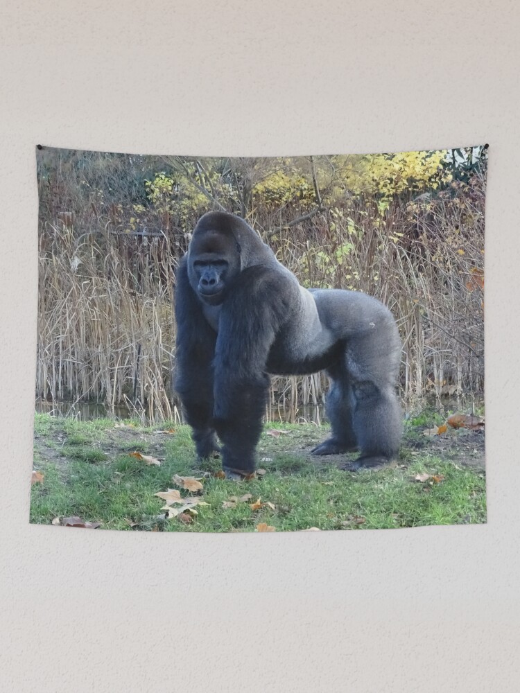 Silverback Gorilla-Gentle Giant Throw Pillow