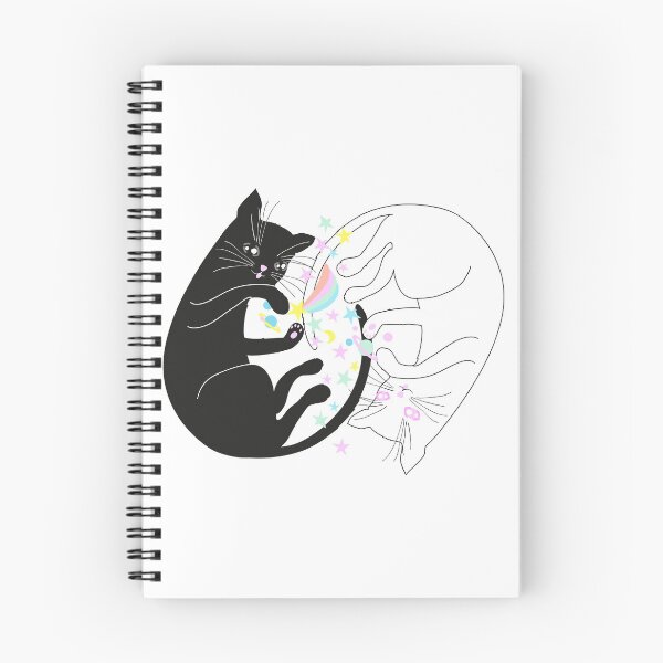 Item preview, yin yang cats in space designed and sold by anneamanda.