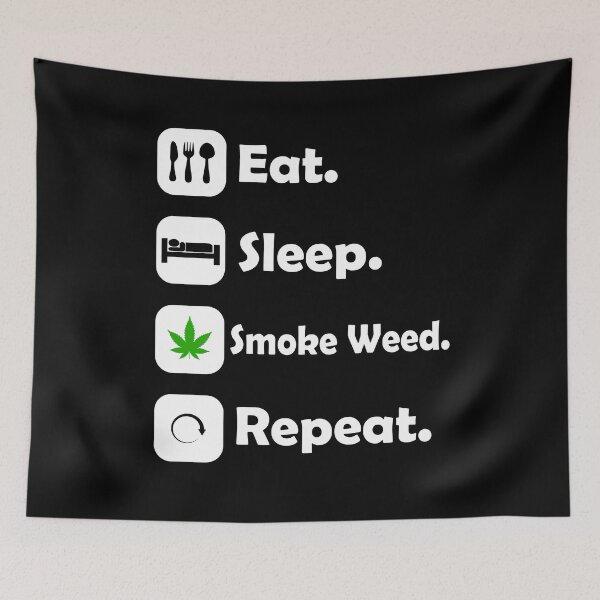 Artikelvorschau, Eat. Sleep. SMOKE WEED. Repeat. entworfen und verkauft von Jannis12.