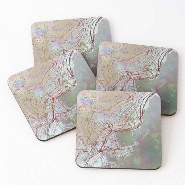 Item preview, Monaco Street Map Magma Explosion designed and sold by IvonDesign.