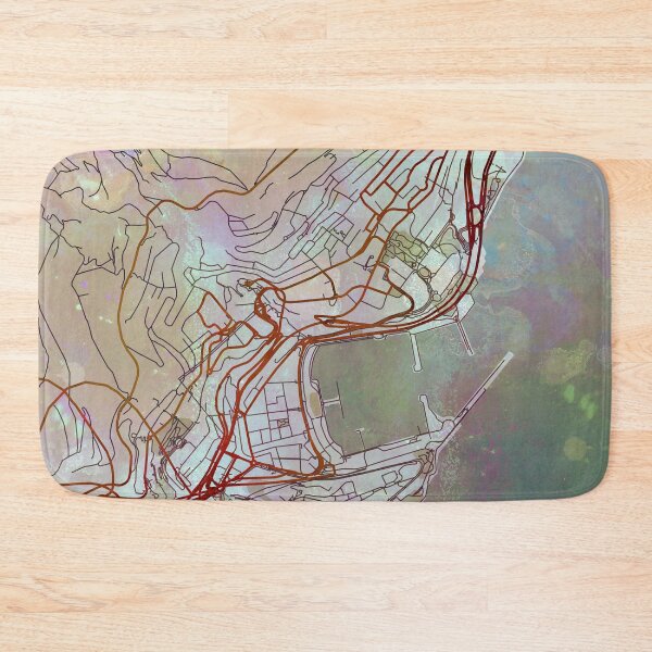 Item preview, Monaco Street Map Magma Explosion designed and sold by IvonDesign.