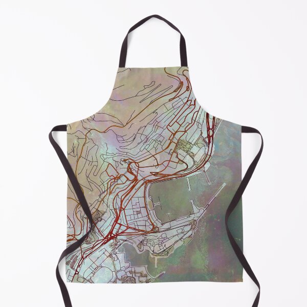 Item preview, Monaco Street Map Magma Explosion designed and sold by IvonDesign.
