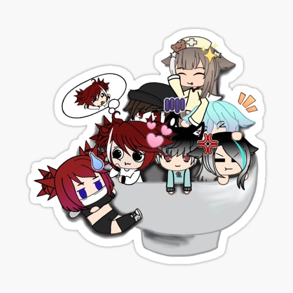 Happy Mouth Gachalife Sticker By Cyber Devil - Gacha Life Stickers