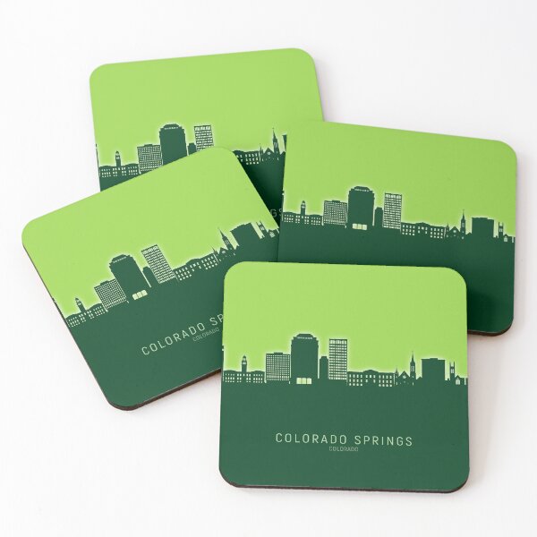 Aperçu de l'œuvre Colorado Springs Colorado Skyline créée et vendue par ArtPrints.