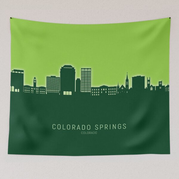 Item preview, Colorado Springs Colorado Skyline designed and sold by ArtPrints.
