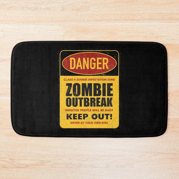 Item preview, Danger Zombie Outbreak Keep Out! designed and sold by Vector Scout Lab.
