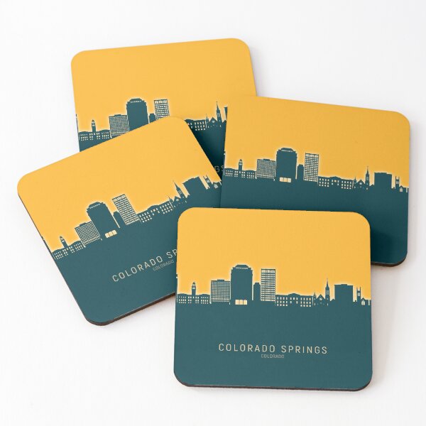 Item preview, Colorado Springs Colorado Skyline designed and sold by ArtPrints.