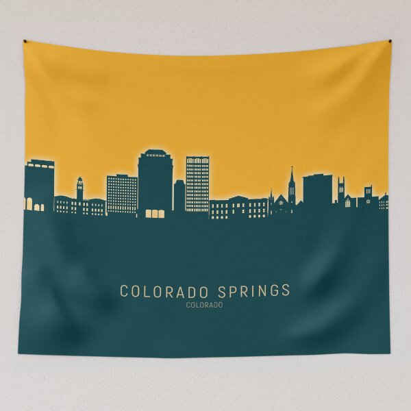 Item preview, Colorado Springs Colorado Skyline designed and sold by ArtPrints.