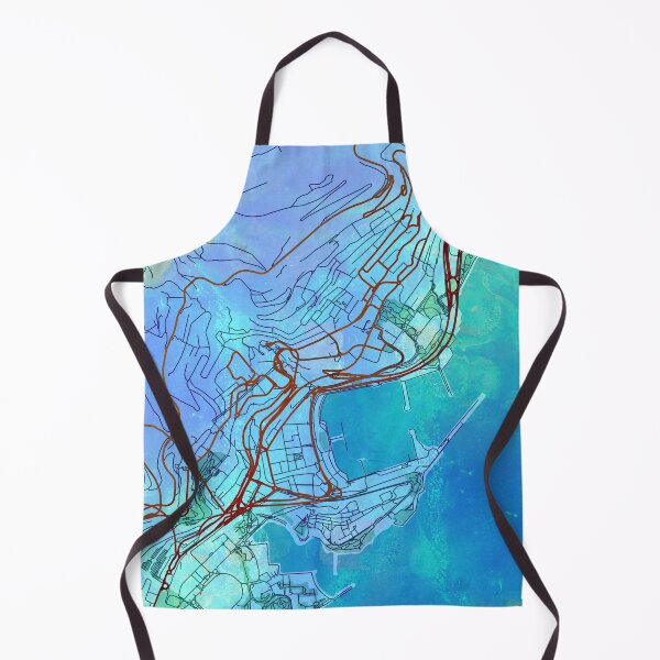 Item preview, Monaco Street Map Magma Explosion designed and sold by IvonDesign.