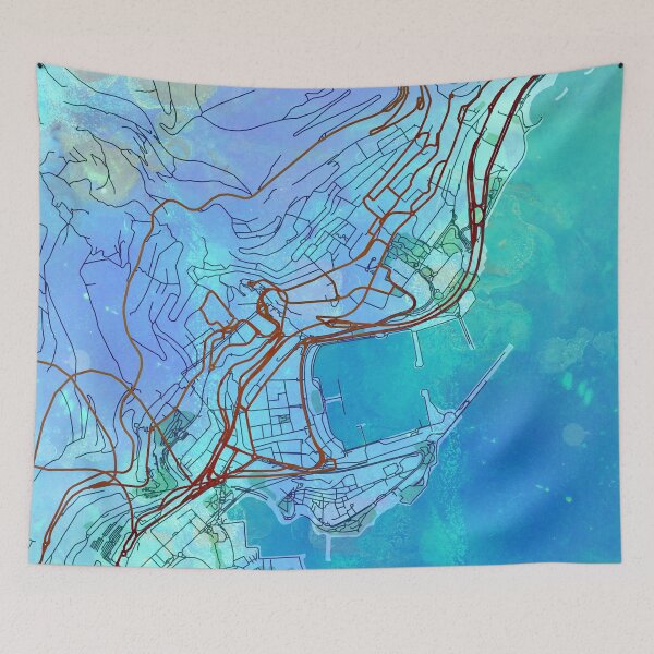 Item preview,  Monaco Street Map Magma Explosion designed and sold by IvonDesign.