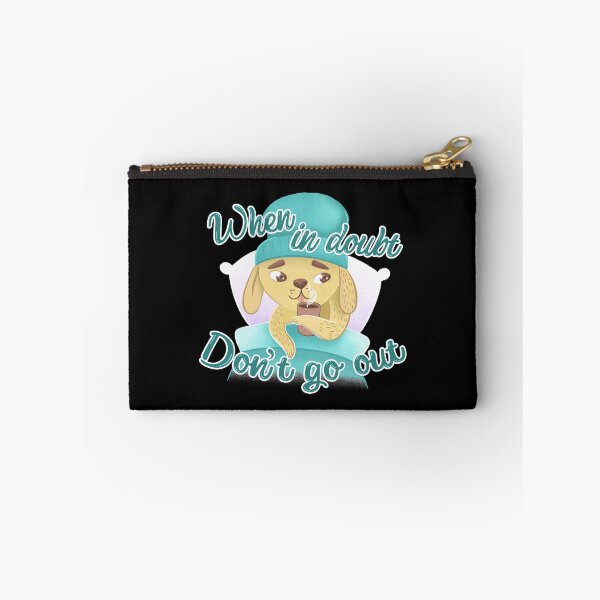 Item preview, When in doubt Don't go out! Cute sleepy puppy designed and sold by jasmineberry.