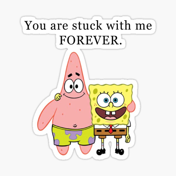 Spongebob and Patrick Sticker