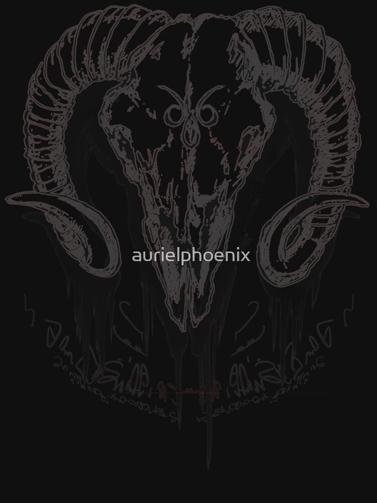 Grey Black Metal Skull by aurielphoenix