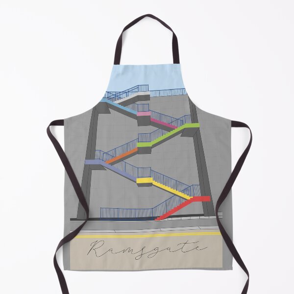 Item preview, Ramsgate Harbour Rainbow Colour Stairs  designed and sold by OneThreeSix.