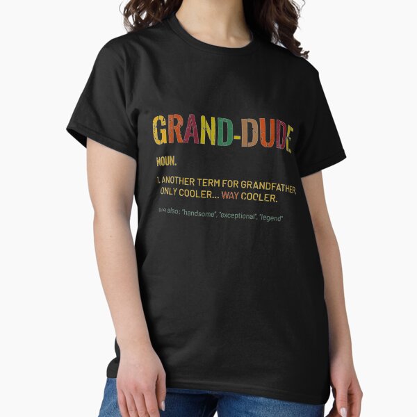 Vista previa del artículo con la obra «Abuelo Grand-Dude Definición divertida Cool Retro Vintage Gift», diseñado y vendido por AzuolasJurkstas.