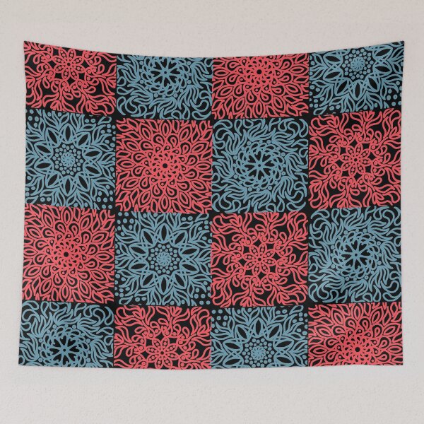 Item preview, Floral Mandala Tiles designed and sold by meleyart.
