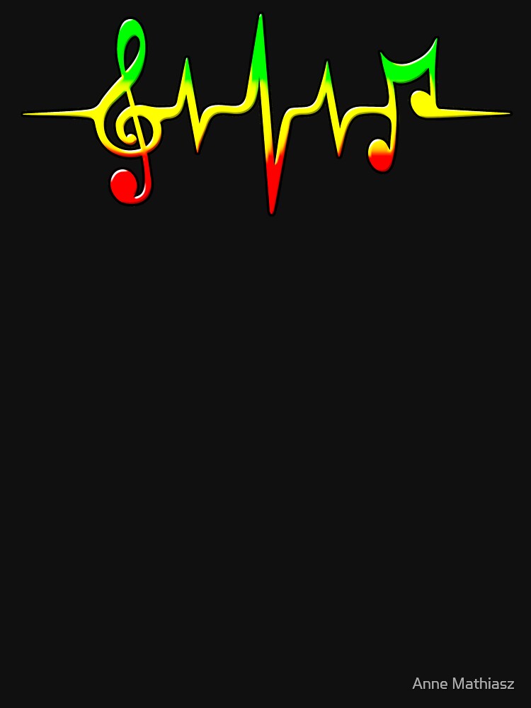 Music Pulse, Reggae, Sound Wave, Rastafari, Jah, Jamaica, Rasta von boom-art