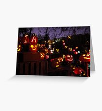 Jack-O-Lanterns 3 Greeting Card