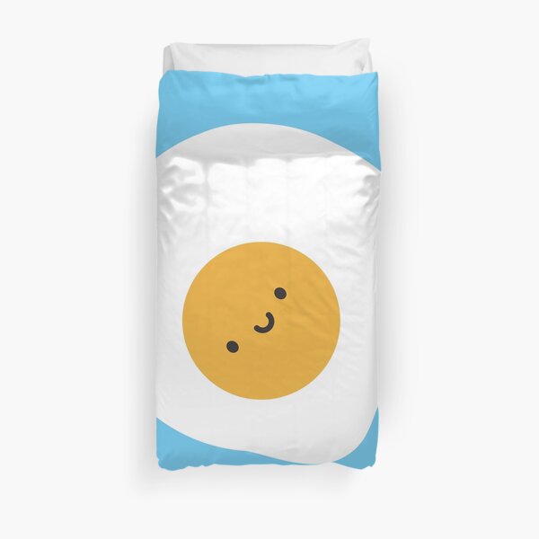 Kawaii Fried Egg Duvet Cover
