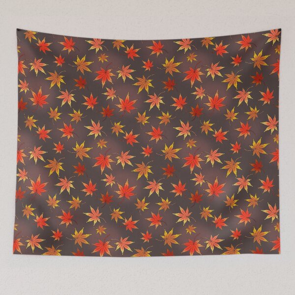 Item preview, Japanese Momiji Autumn Maple Leaf Pattern designed and sold by nutmegfairy.