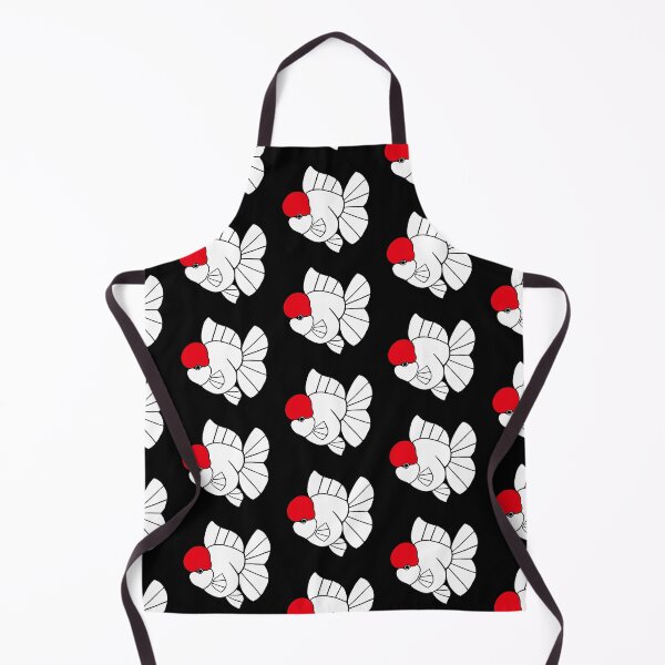 Item preview, Oranda Red Cap Goldfish Logo 20 C in Black background designed and sold by Nosnah.