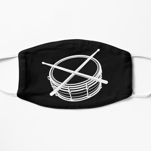 Snare Drumsticks Drummer Gift Flat Mask