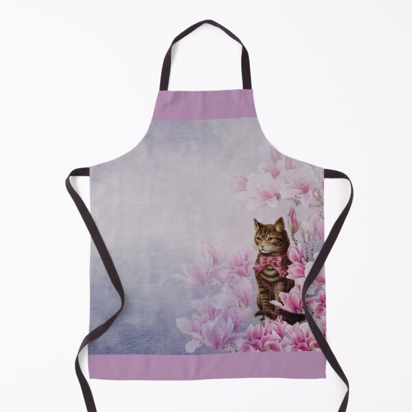 Item preview, Ginger cat in a pink garden designed and sold by Hanlar.