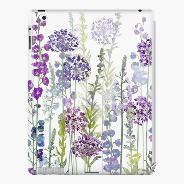 Purple Flower Meadow - Alliums, Delphiniums & Veronica Gentianoides iPad Snap Case
