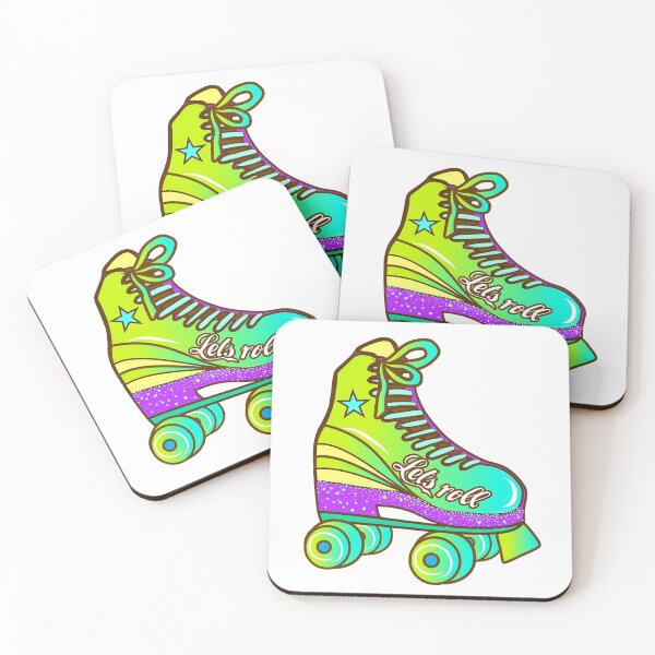 Item preview, Roller skates on a white background. Lets roll designed and sold by LanaGord.