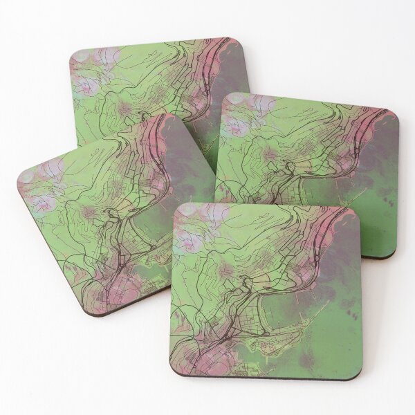 Item preview, Monaco Street Map Green Planet designed and sold by IvonDesign.
