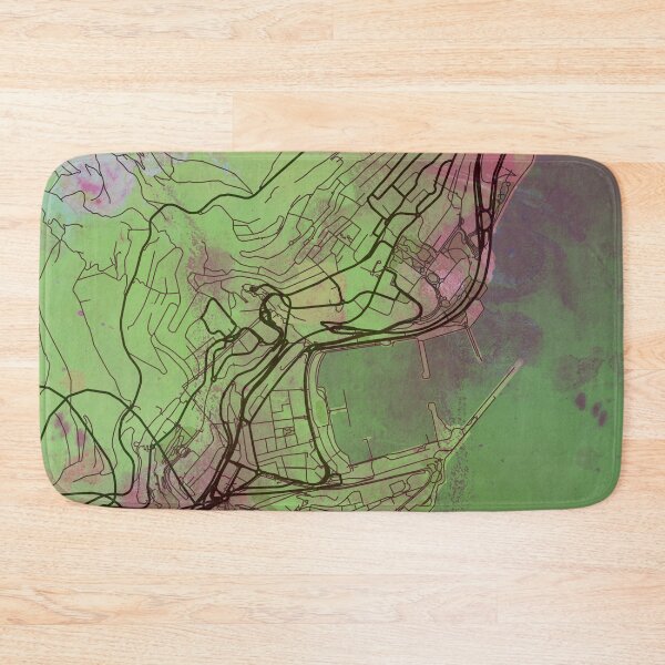 Item preview, Monaco Street Map Green Planet designed and sold by IvonDesign.