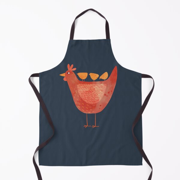 Item preview, Hen and Chicks on Blue designed and sold by squirrell.