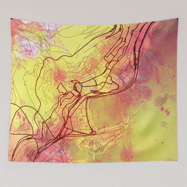 Item preview,  Monaco Street Map Magma Explosion designed and sold by IvonDesign.
