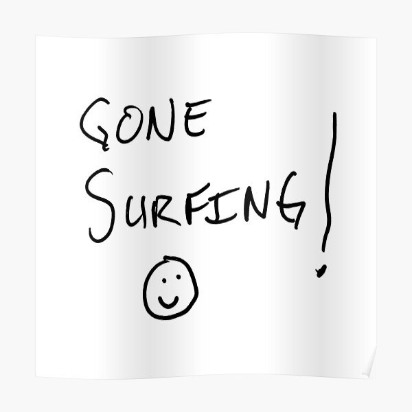 gone surfing Poster
