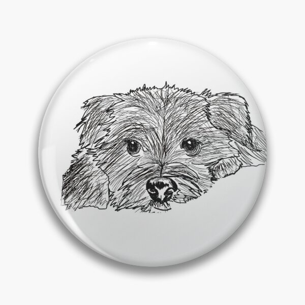 Item preview, Scruffy dog sketch designed and sold by LeilaRoseDesign.