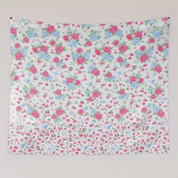 Item preview, Pink Flower with border of smaller flowers designed and sold by Hanlar.