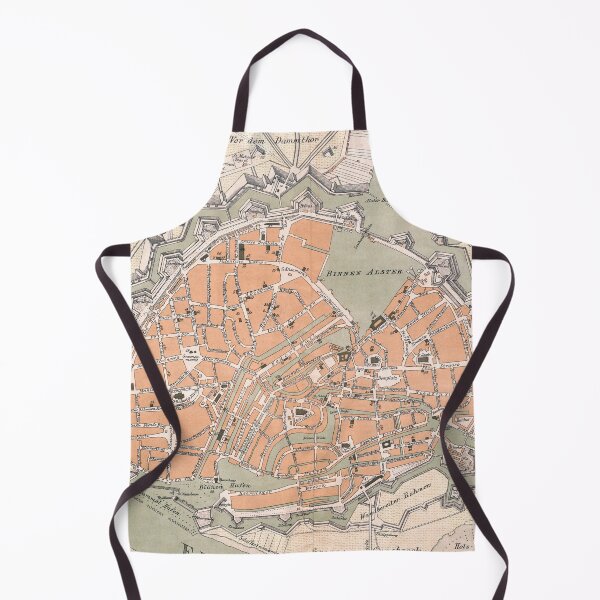 Item preview, Vintage Hamburg Germany Map (1900) designed and sold by BravuraMedia.