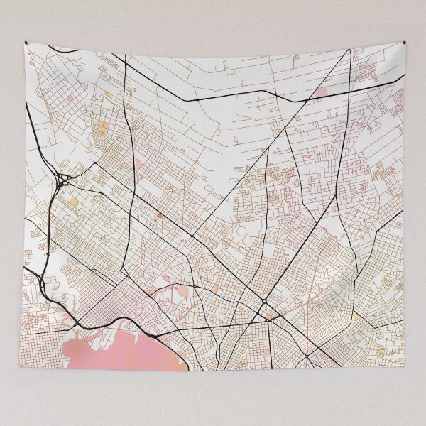 Item preview, Montevideo Uruguay Street Map Color designed and sold by IvonDesign.
